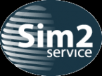 Логотип компании Sim2 service