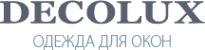 Логотип компании DECOLUX сеть магазинов штор