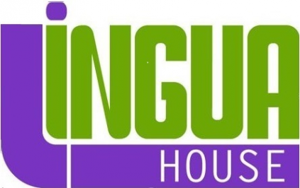 Логотип компании Лингва Хаус (Lingua House), языковая школа на 9-й Парковой