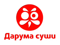 Логотип компании Дарума суши