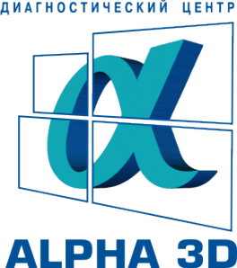 Логотип компании Alpha 3D