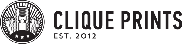 Логотип компании Clique Prints
