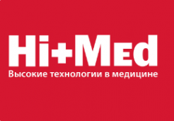 Логотип компании Hi+Med. Высокие технологии в медицине