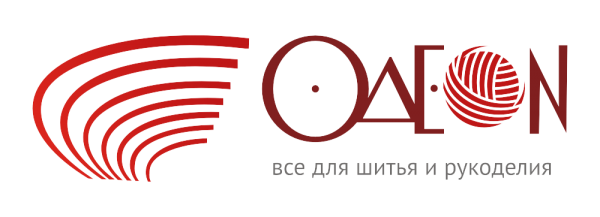 Логотип компании Одеон - товары для шитья и рукоделия