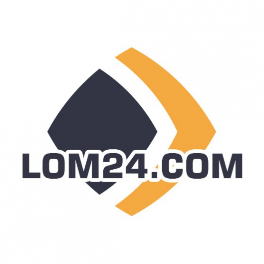 Логотип компании ЛОМ24 Прием металлолома