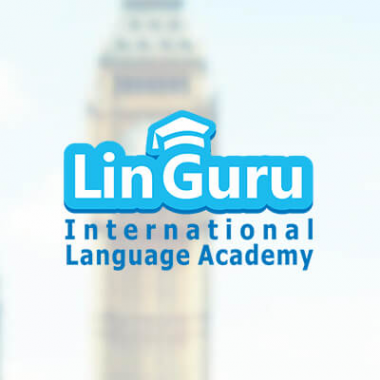 Логотип компании Международная языковая академия &quot;Linguru&quot; - помощь в изучении иностранных языков