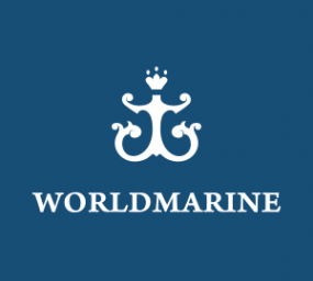 Логотип компании Worldmarine – построить яхту в Европе выгодно.