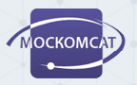 Логотип компании «МОСКОМСАТ» - операторо спутниковой связи