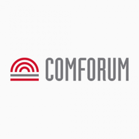 Логотип компании "Comforum" - производство мебели на металлокаркасе