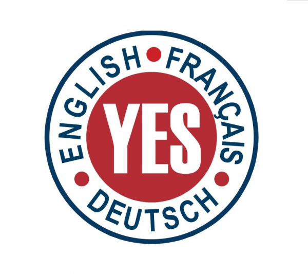 Логотип компании YES - школа иностранных языков