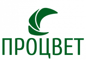 Логотип компании «Процвет» -суперконцентраты красителей для полимеров