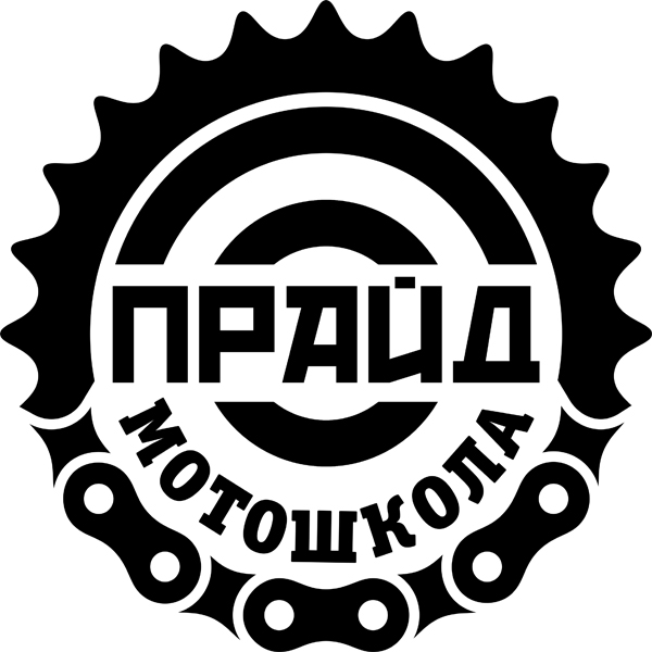 Логотип компании Мотошкола "Прайд"