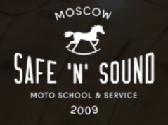 Логотип компании Мотошкола  «SAFE N SOUND»